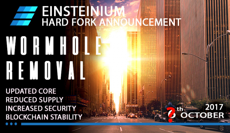Einsteinium: Still waiting for Poloniex to apply Wormhole removal code