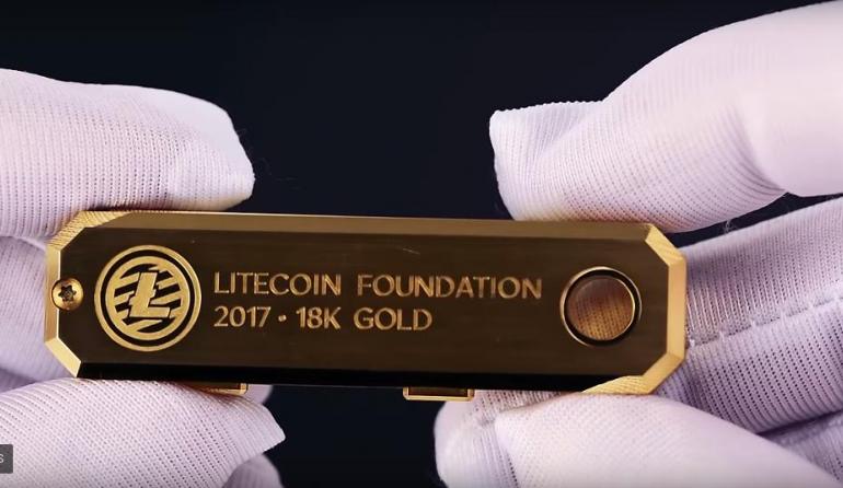 Pure Gold Wallet: The 18K Solid Gold Nano S Wallet for Litecoin and Bitcoin
