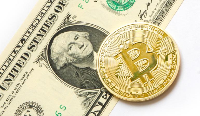Bitcoin next to USD Dollar $200 Billion Market Cap